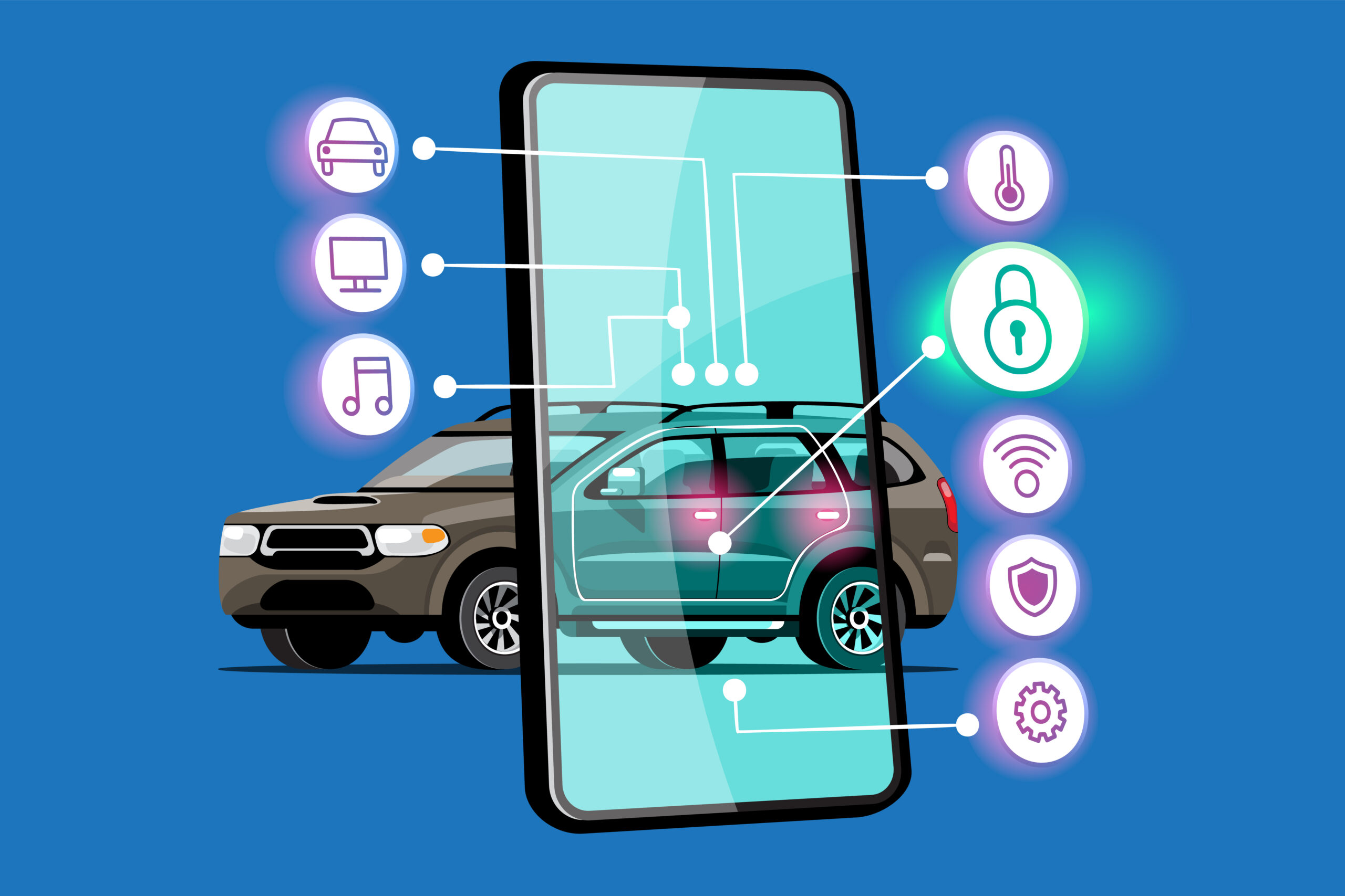 Celular com aplicativo de rastreamento veicular com bloqueio remoto